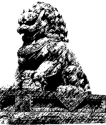 Statua di drago nella Città Proibita Pechino