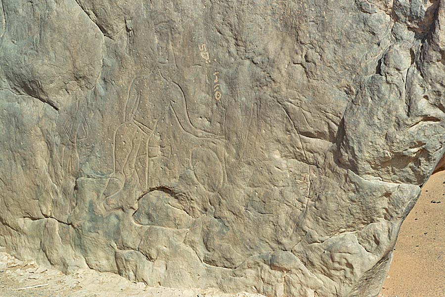 Periodo Pastorale - scena d'amore - Arte Rupestre - Jebel Acacus, seleziona per ingrandire