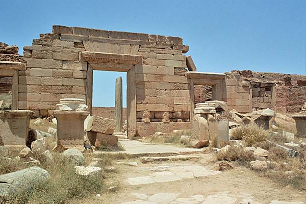Ingresso del Foro dei Severi - Leptis Magna, seleziona per ingrandire