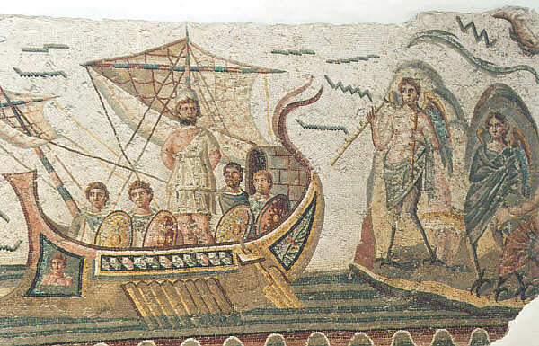 Tunisia054.JPG - Tunisi - Museo del Bardo - Mosaico di Ulisse