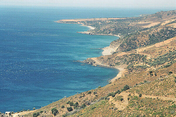 Panorama della costa verso Plakias, seleziona per ingrandire