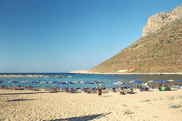 Penisola di Akrotiri, la spiaggia di Stravos, seleziona per ingrandire