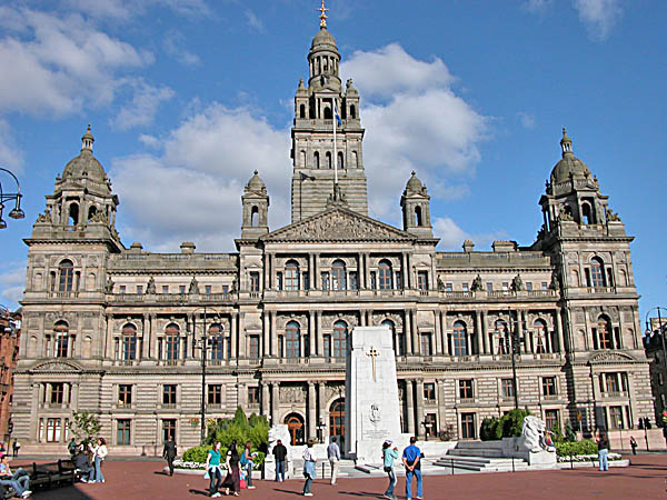 Le City Chambers, George Square - Glasgow. Seleziona per ingrandire