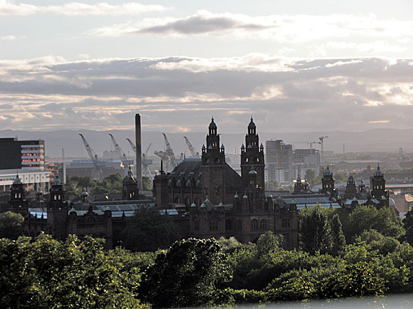Glasgow al tramonto, seleziona per ingrandire